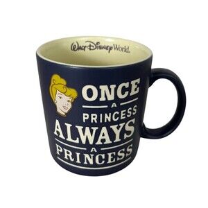 Disney Parks “Once a Princess Always a Princess “ Cinderella Ceramic Coffee Mug